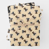 Doberman Pinscher Uncropped schilderij originele k Inpakpapier Vel (In situ)