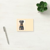 Doberman Pinscher Uncropped schilderij originele k Post-it® Notes (Kantoor)