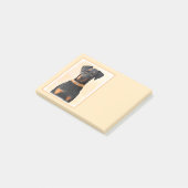 Doberman Pinscher Uncropped schilderij originele k Post-it® Notes (Schuin)