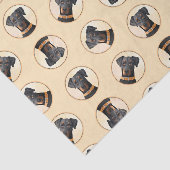 Doberman Pinscher Uncropped schilderij originele k Tissuepapier (Detail)