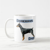 Doberman Pinscher Vader 4 Koffiemok (Links)