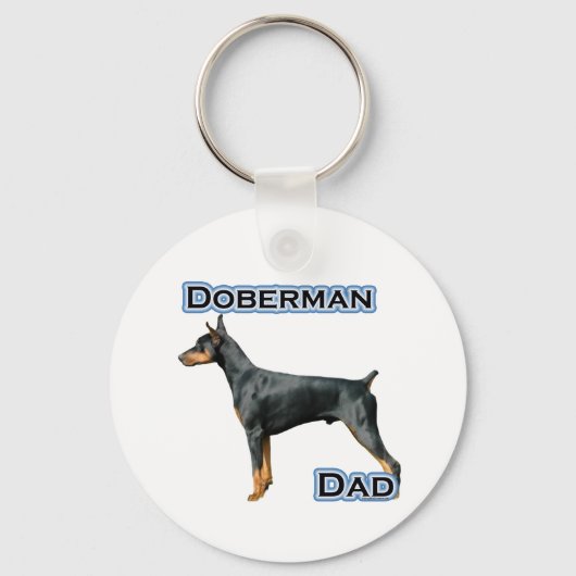 Doberman Pinscher Vader 4 - Sleutelhanger (Voorkant)