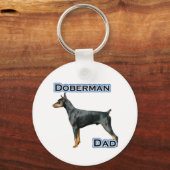 Doberman Pinscher Vader 4 - Sleutelhanger (Voorkant)
