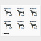 Doberman Pinscher Vader 4 - Sticker (Vel)