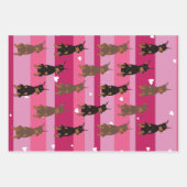 Doberman Pinscher Valentijnsdag Inpakpapier Vel (Voorkant)