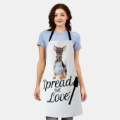 Doberman Pinscher verspreidde de liefde Schort (Gedragen)