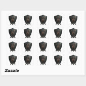 Doberman Pinscher Vierkante Sticker (Vel)