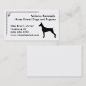 Doberman Pinscher Visitekaartje (Voorkant / Achterkant)