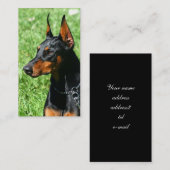Doberman Pinscher visitekaartjes (Voorkant / Achterkant)
