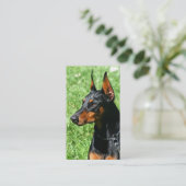 Doberman Pinscher visitekaartjes (Staand voorkant)