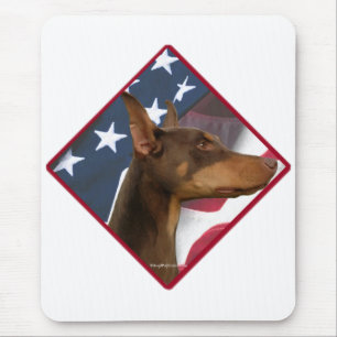 Doberman Pinscher Vlag 2 Muismat