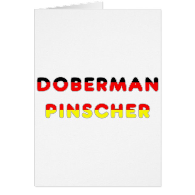 doberman pinscher vlag in naam (Voorkant)