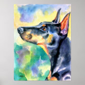 Doberman Pinscher Wall Print (Voorkant)