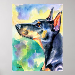 Doberman Pinscher Wall Print