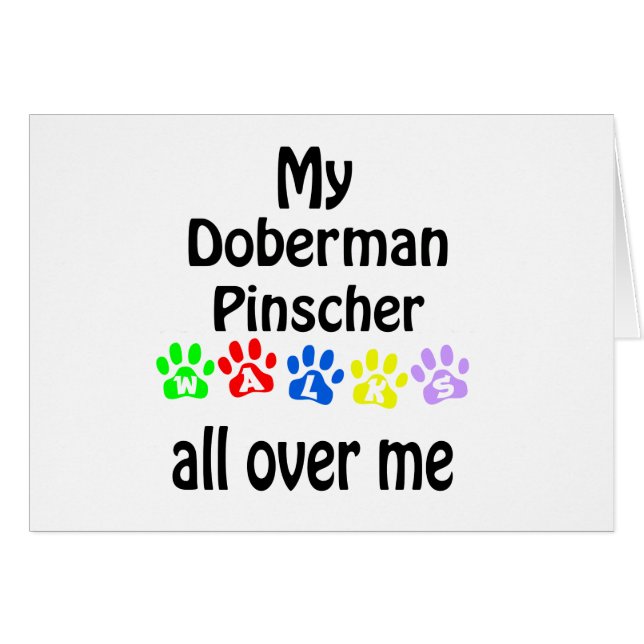 Doberman Pinscher wandelt design (Voorkant Horizontaal)