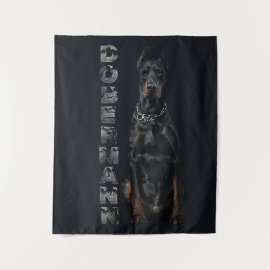 Doberman Pinscher Wandkleed (Voorkant)