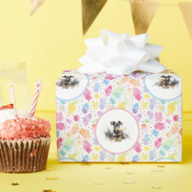 Doberman Pinscher Waterverf Verjaardags wrap papie