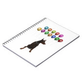 Doberman Pinscher wenst Gelukkig Nieuwjaar 2016 Notitieboek (Linkerzijde)