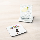 Doberman Pinscher wenst Gelukkig Nieuwjaar 2016 Onderzetter (Rechterzijde)