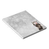 Doberman Pinscher Winter Portrait Notitieblok (Schuin)