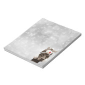 Doberman Pinscher Winter Portrait Notitieblok (Linkerzijde)