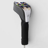 Doberman Pinschers-hond monogrammen golfdekking Golfheadcover (Schuin)