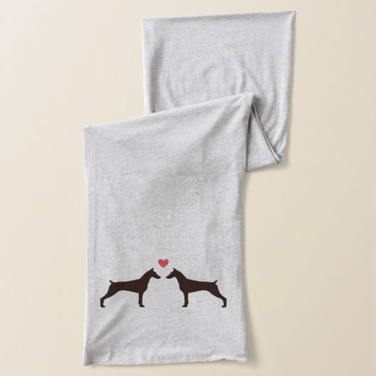 Doberman Pinschers in Love Sjaal (Links)