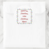 Doberman Pinschers maken Kerstmis ... - Sticker (Tas)