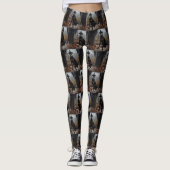 Doberman pompoenen Halloween eng Leggings (Voorkant)