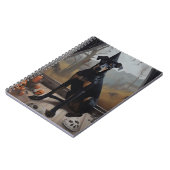 Doberman pompoenen Halloween eng Notitieboek (Linkerzijde)