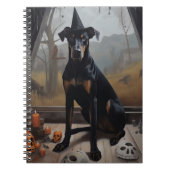 Doberman pompoenen Halloween eng Notitieboek (Voorkant)
