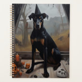 Doberman pompoenen Halloween eng Planner (Voorkant)