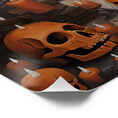 Doberman Pompoenen Halloween Griezelen Perfect Poster (Hoek)