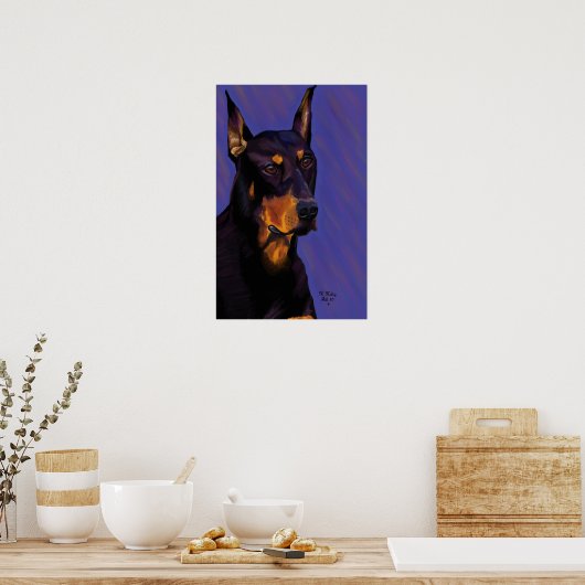 Doberman poster (Keuken)
