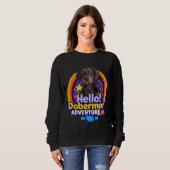Doberman Puppy Dog Trui (Voorkant volledig)