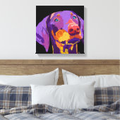 Doberman puppy kunst canvas afdruk (Insitu (Slaapkamer))
