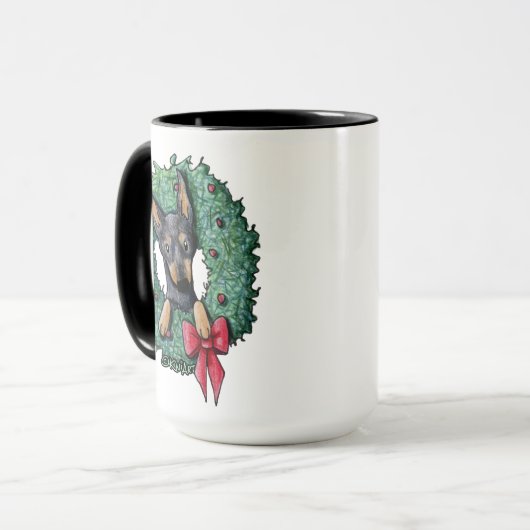 Doberman Puppy Mok (Voorkant links)