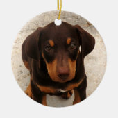 Doberman Puppy Ornament (Voorkant)