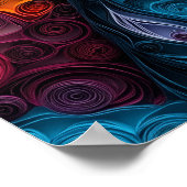 Doberman Quilling Art Dog Portret Poster (Hoek)