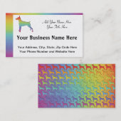 Doberman Rainbow-giften Visitekaartje (Voorkant / Achterkant)