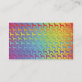 Doberman Rainbow-giften Visitekaartje (Achterkant)