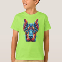 Doberman Rainbow Kleurrijk