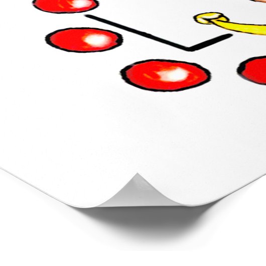 Doberman Red Joker Poster (Hoek)