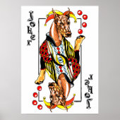Doberman Red Joker Poster (Voorkant)