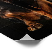 Doberman Reliable Guard Doberman Dog Poster (Hoek)