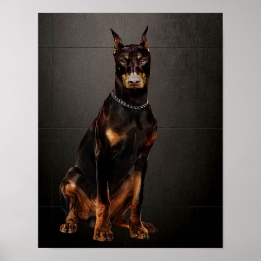 Doberman Reliable Guard Doberman Dog Poster (Voorkant)