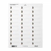 Doberman retouradreslabel etiket (Full Sheet)