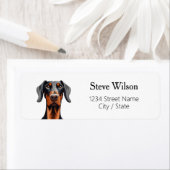 Doberman retouradreslabels etiket (Insitu)