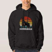 Doberman Retro  625 Hoodie (Voorkant)
