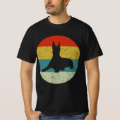 doberman retro silhouette 70s t-shirt (Voorkant)